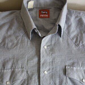PRYDE Western Pearl Snap Long Sleeve Shirt – Mens M (?)